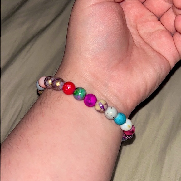 Handmade Marble multi-color peace bracelets - Picture 2 of 7